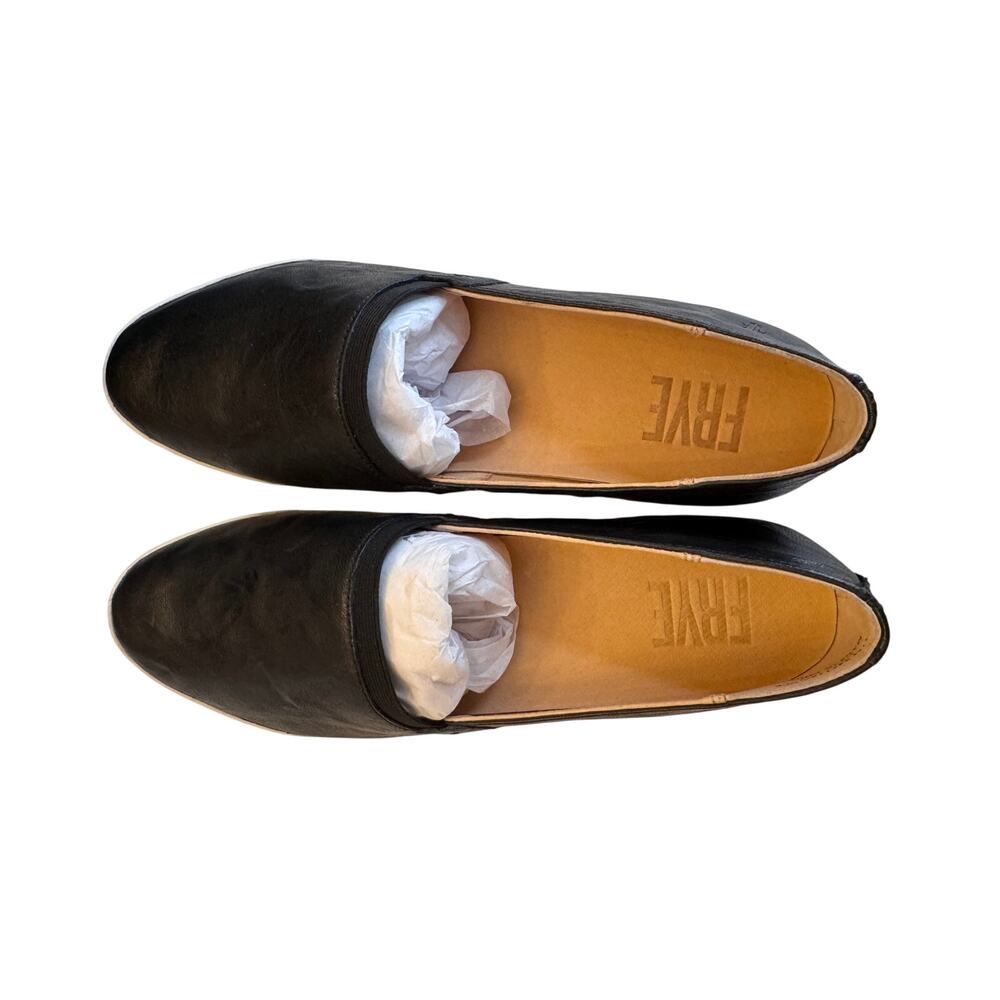 Frye Melanie Leather Slip-On Casual Shoes in Classic Black Sz 11 NWB